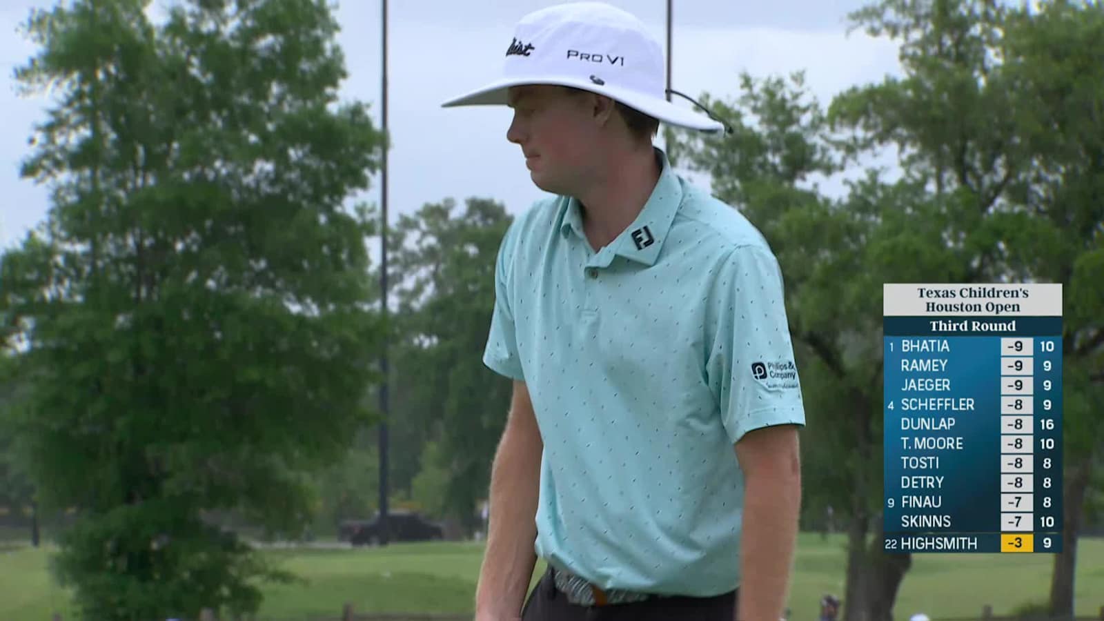 Joe Highsmith makes 10-foot birdie putt at Houston Open