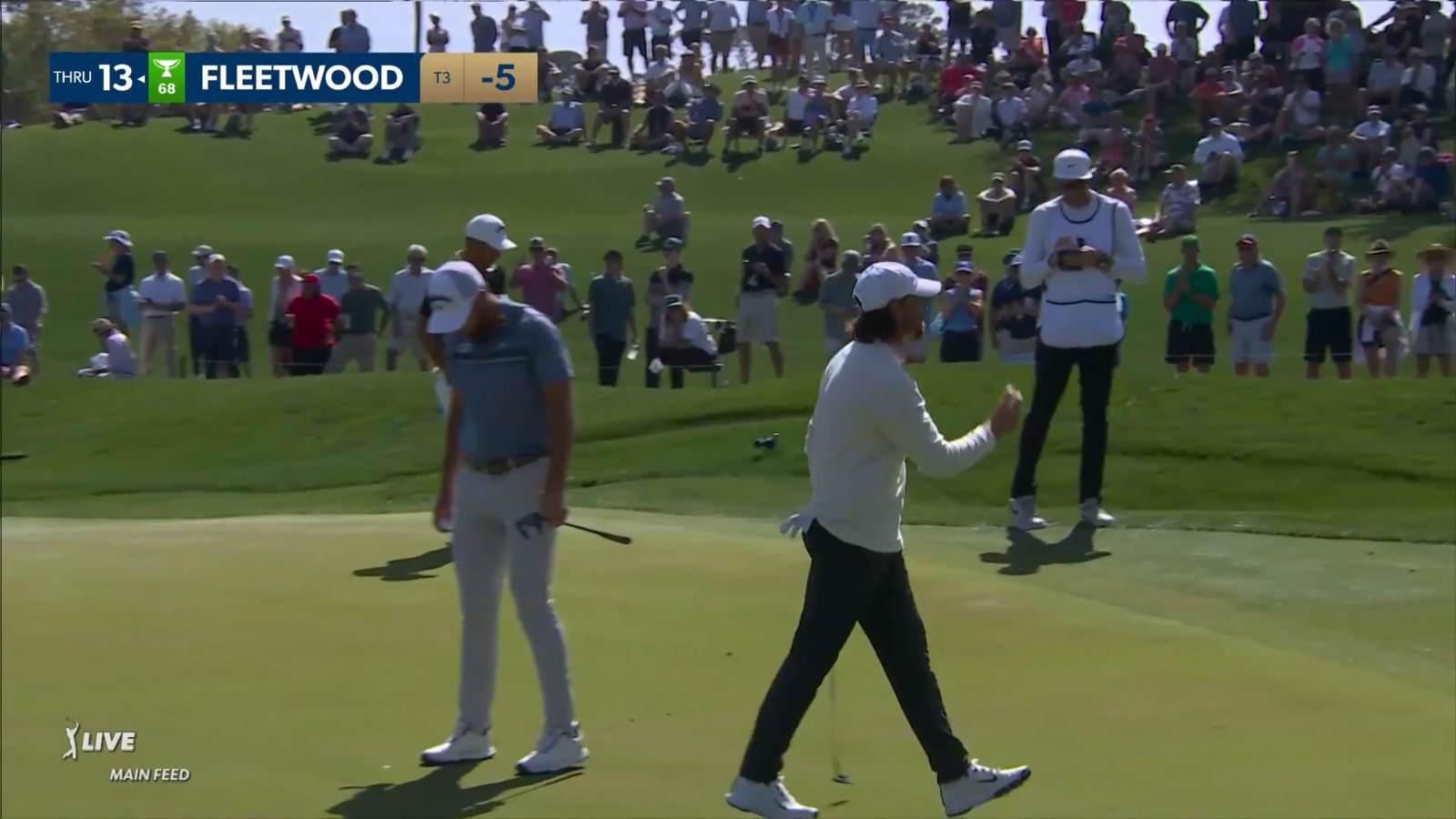Tommy Fleetwood makes birdie with nice approach to 4 feet at THE PLAYERS