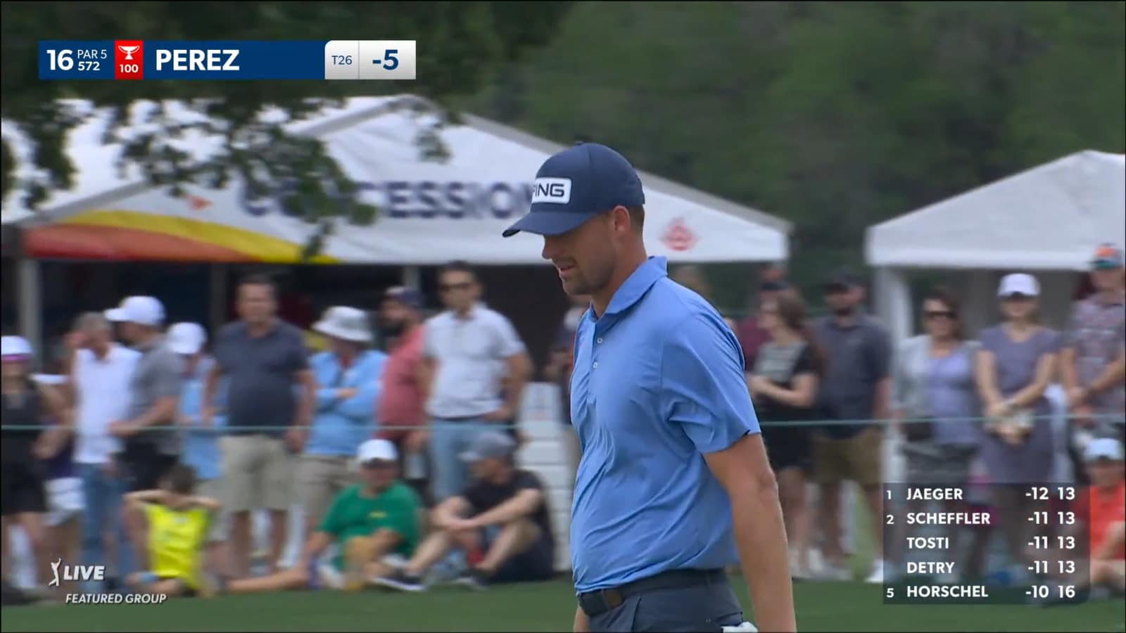 Victor Perez reaches in two to set up birdie at Houston Open