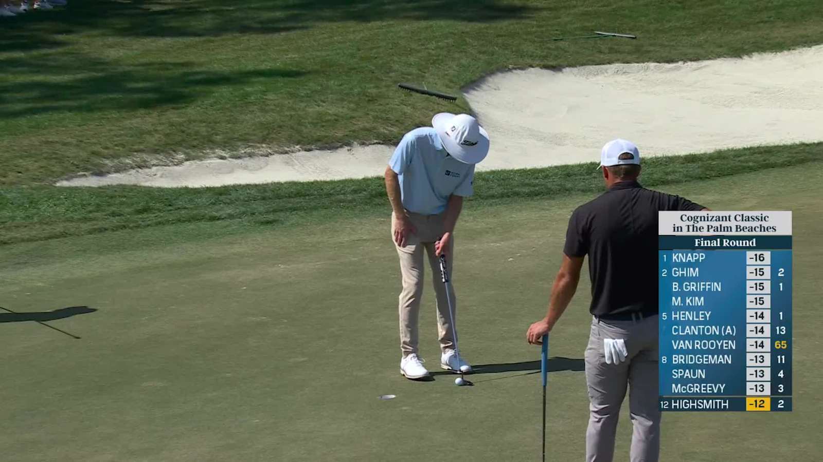 Joe Highsmith cleans up for birdie at Cognizant Classic