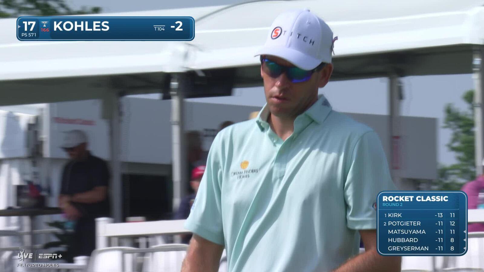 Ben Kohles makes birdie on No. 17 at Rocket Classic