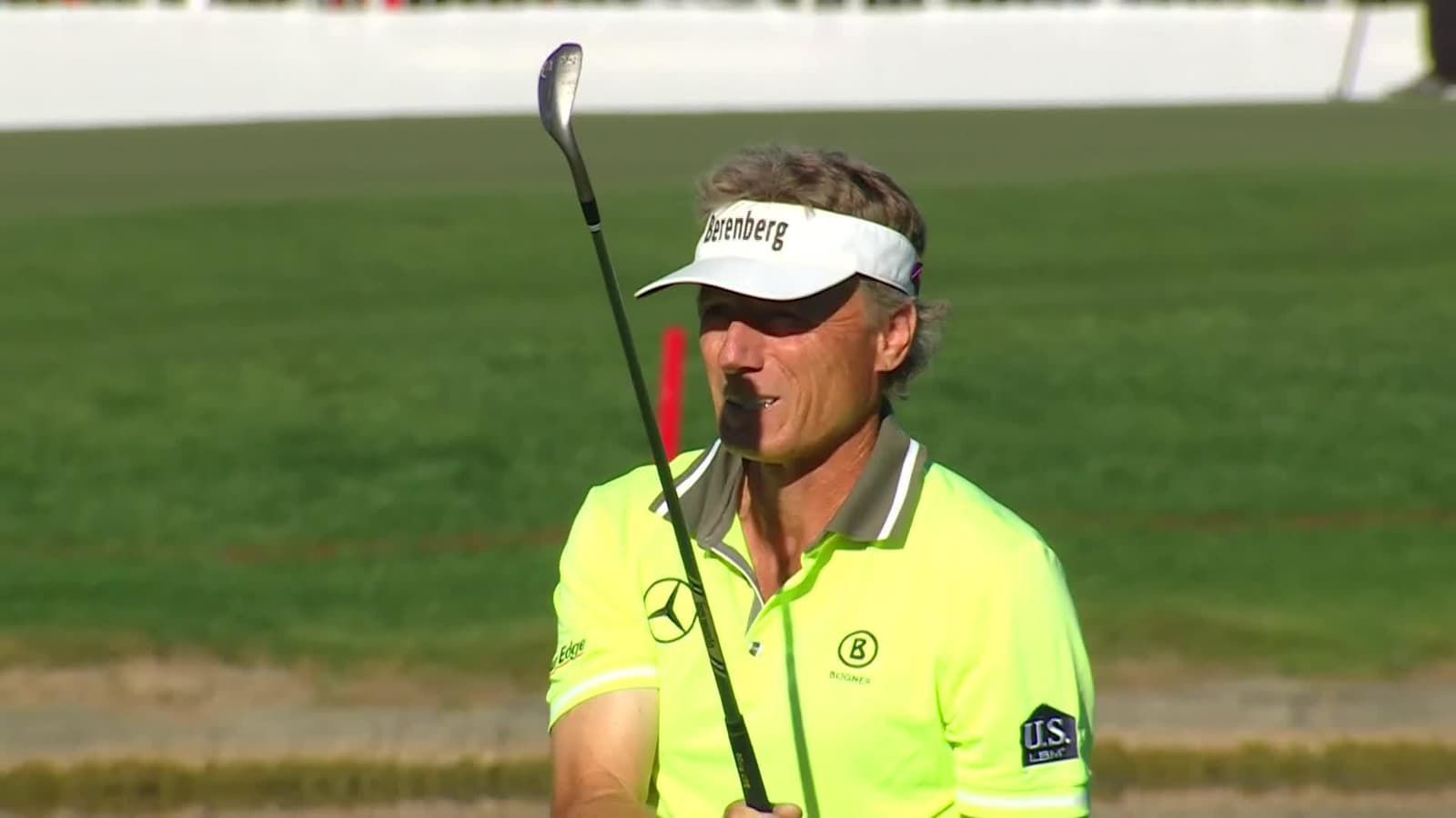 Bernhard Langer dials in approach to set up birdie at Charles Schwab