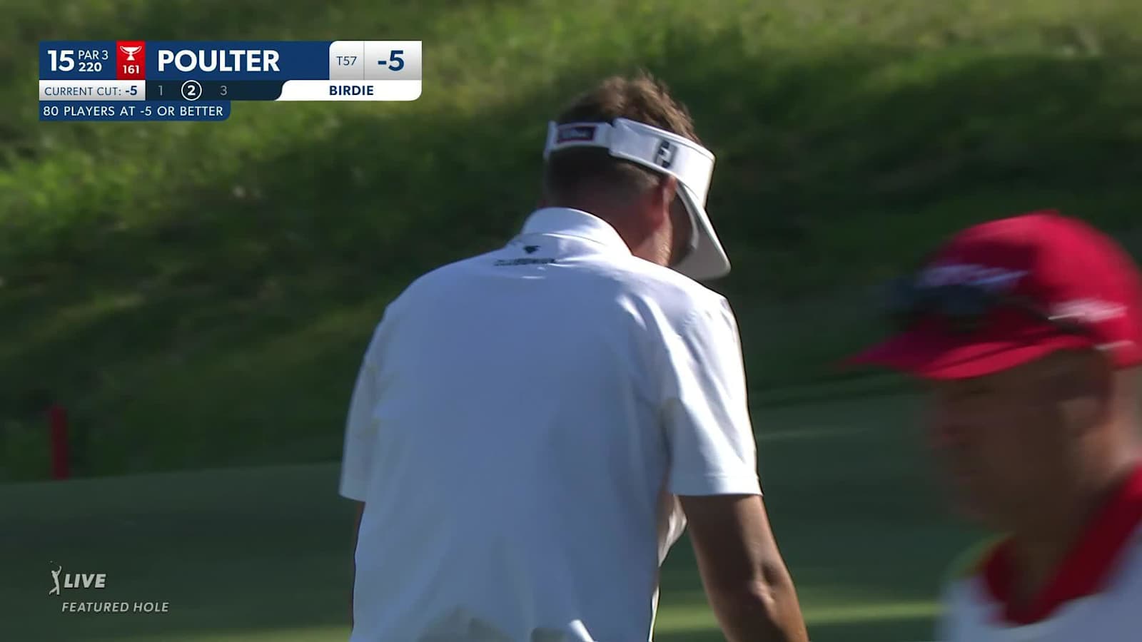 Ian Poulter makes birdie on No. 15 at AT&T Byron Nelson
