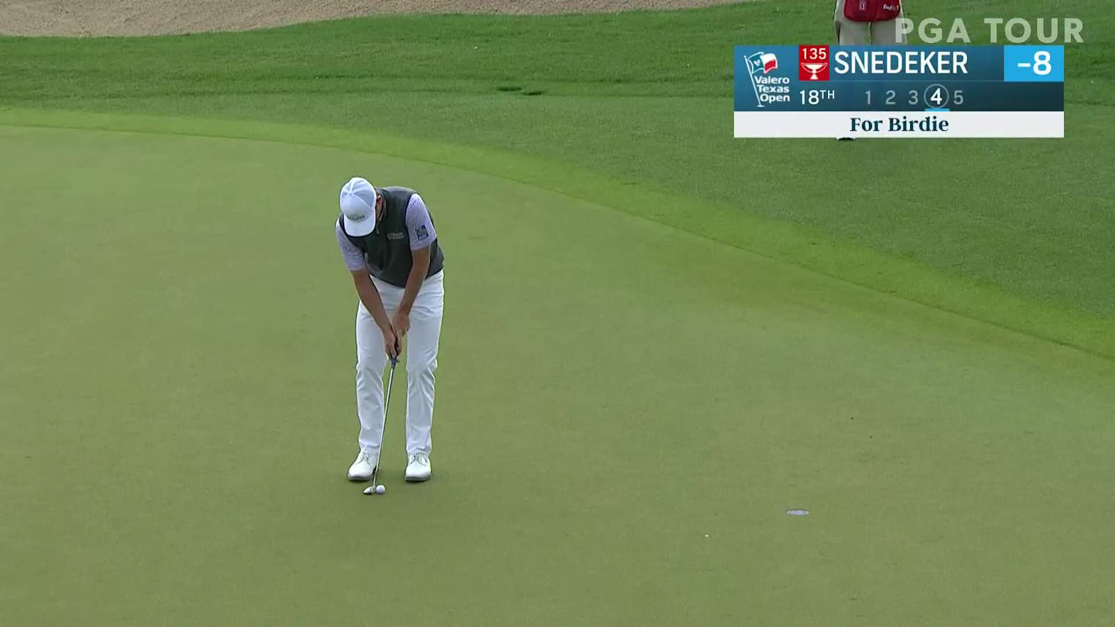 Brandt Snedeker makes birdie on No. 18 in Round 4 at Valero