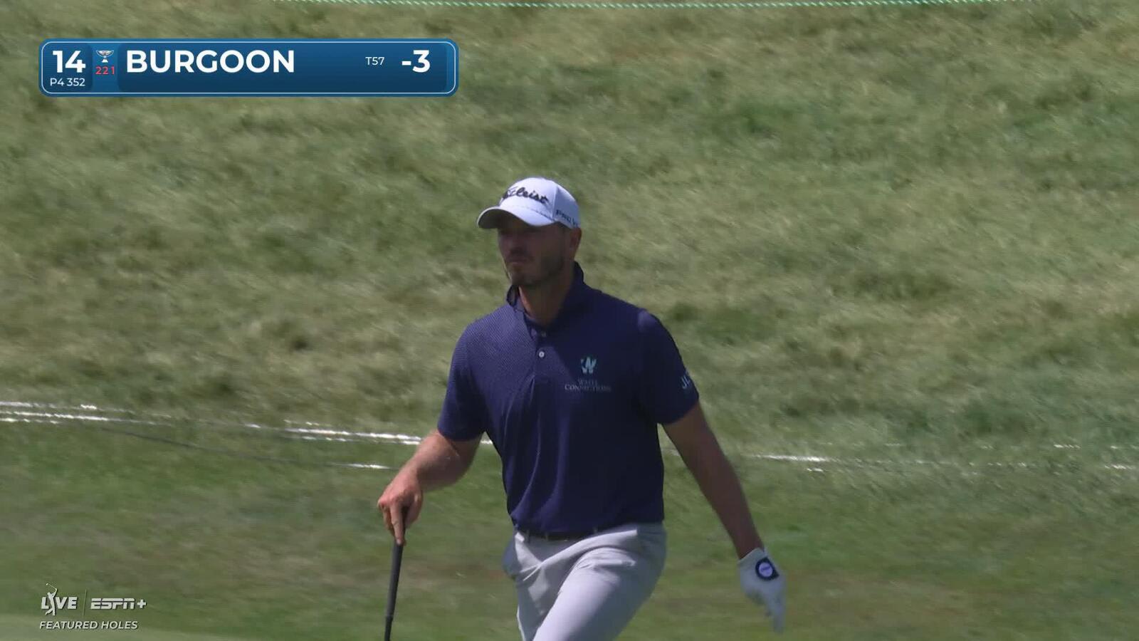 Bronson Burgoon makes birdie on No. 14 at John Deere