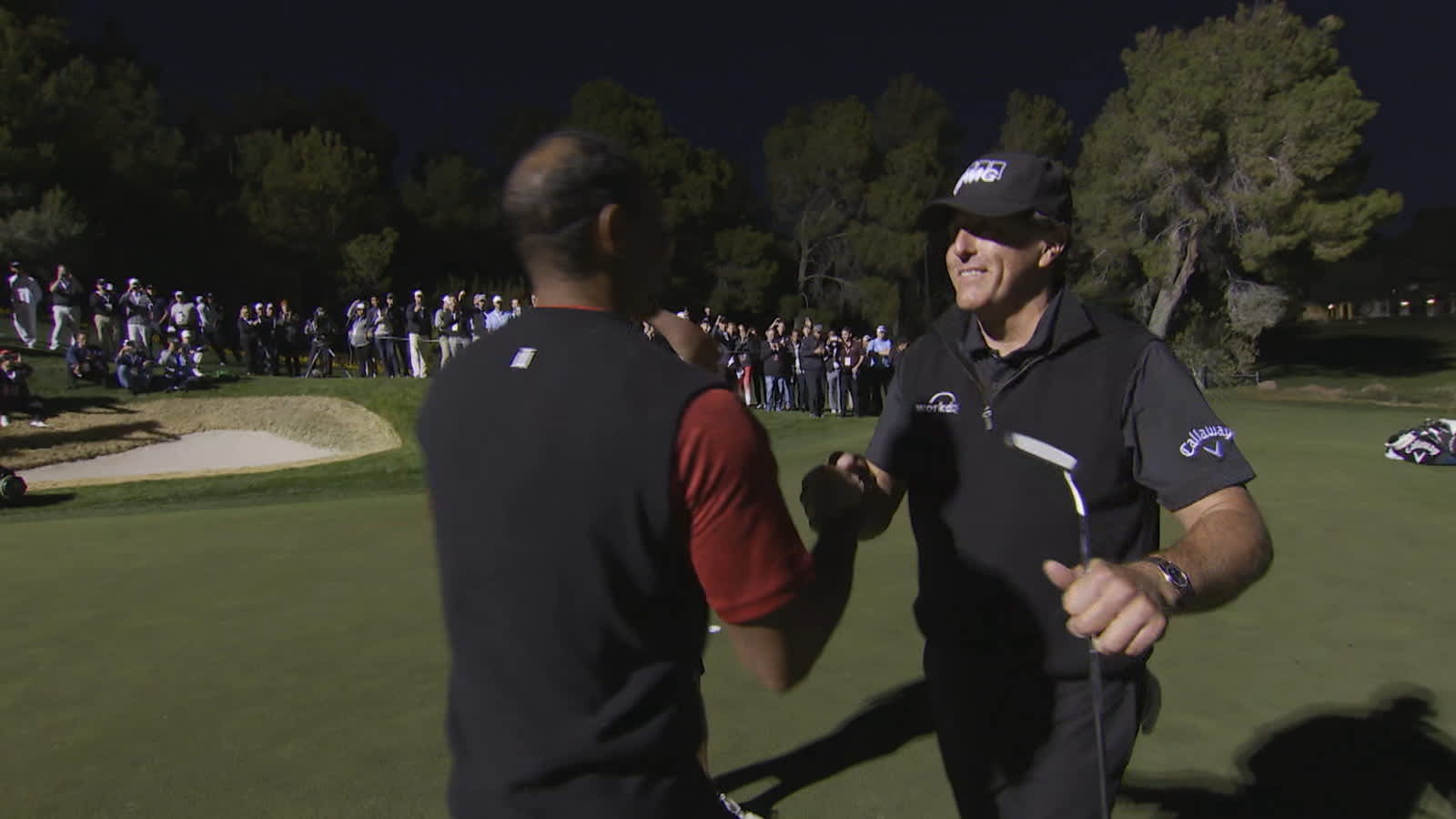 Phil Mickelson defeats Tiger Woods at Shadow Creek in 2018