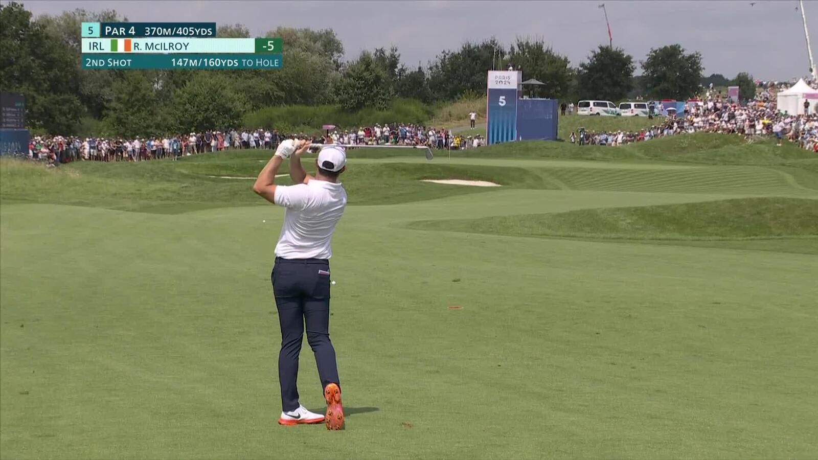 Rory McIlroy's dialed-in approach from 162-yards at Olympic Men's Golf