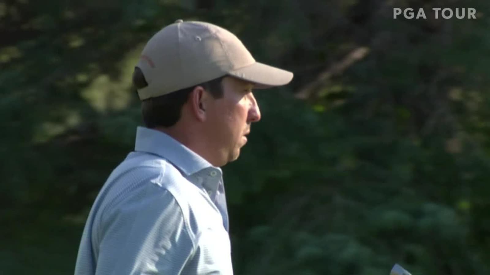 Paul Haley II makes birdie on No. 16 at Pinnacle Bank