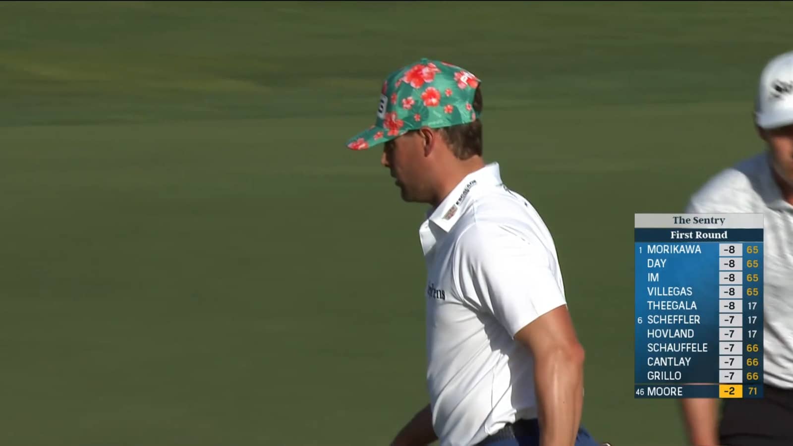 Taylor Moore makes birdie putt on No. 18 at Sentry