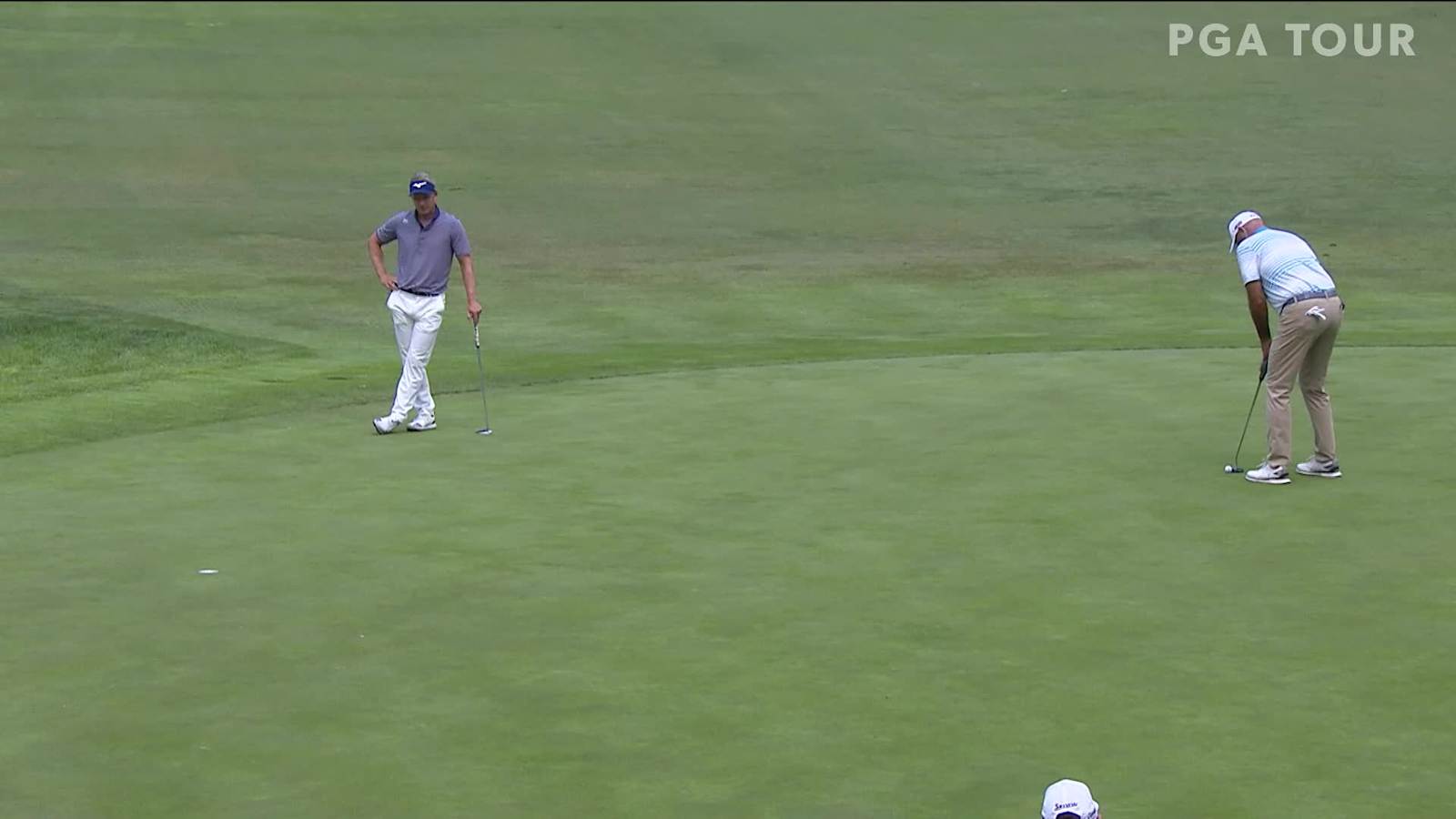 Stewart Cink sinks a 23-foot birdie on No. 13 in Round 2 at Safeway Open