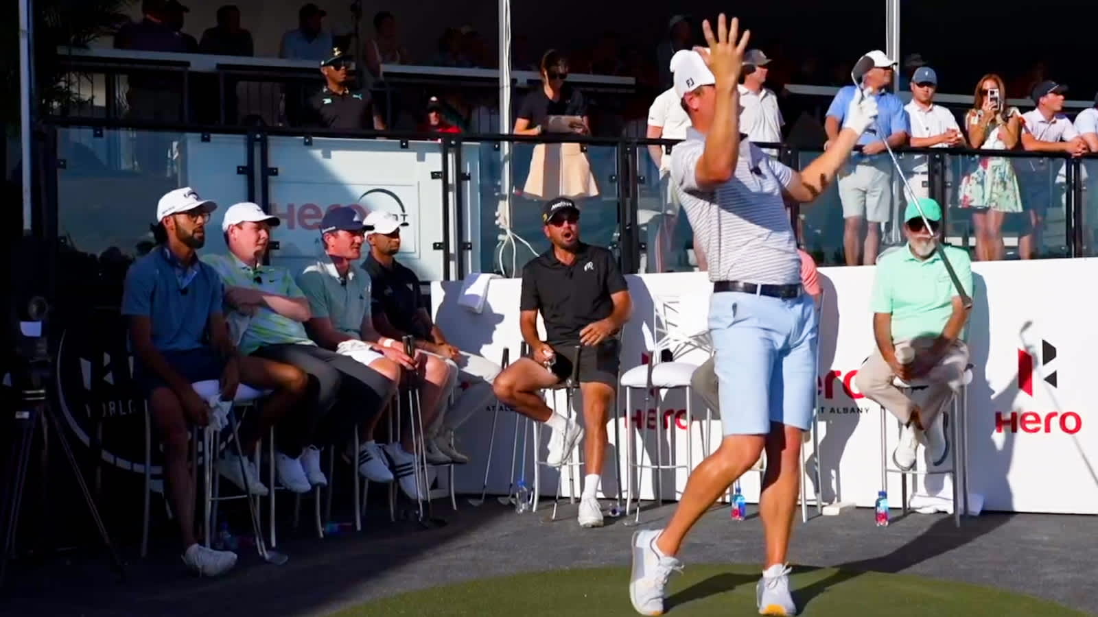 Players take on Hero Shot at 2024 Hero World Challenge