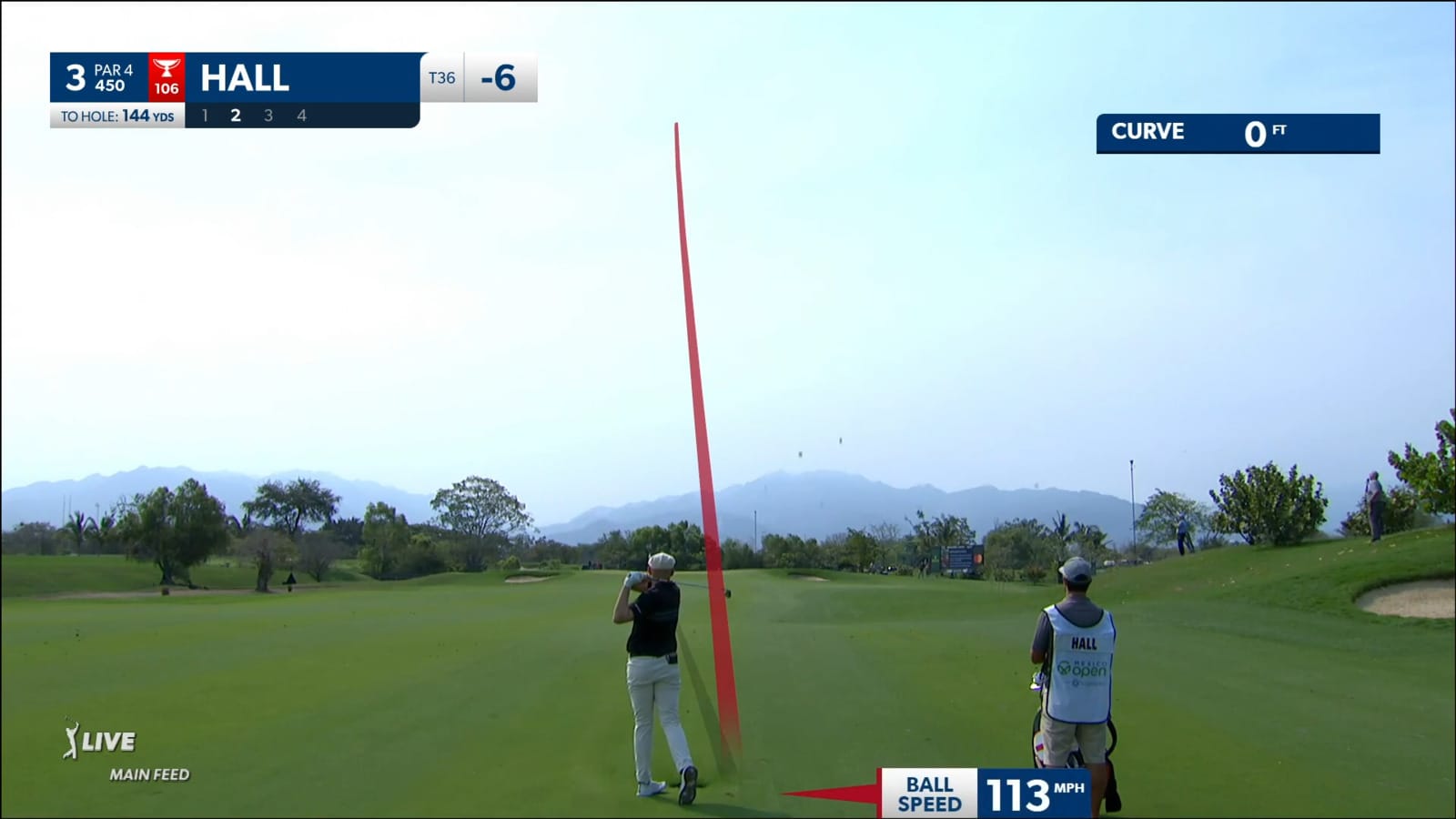 Harry Hall's approach to 8-feet leads to birdie at Mexico Open