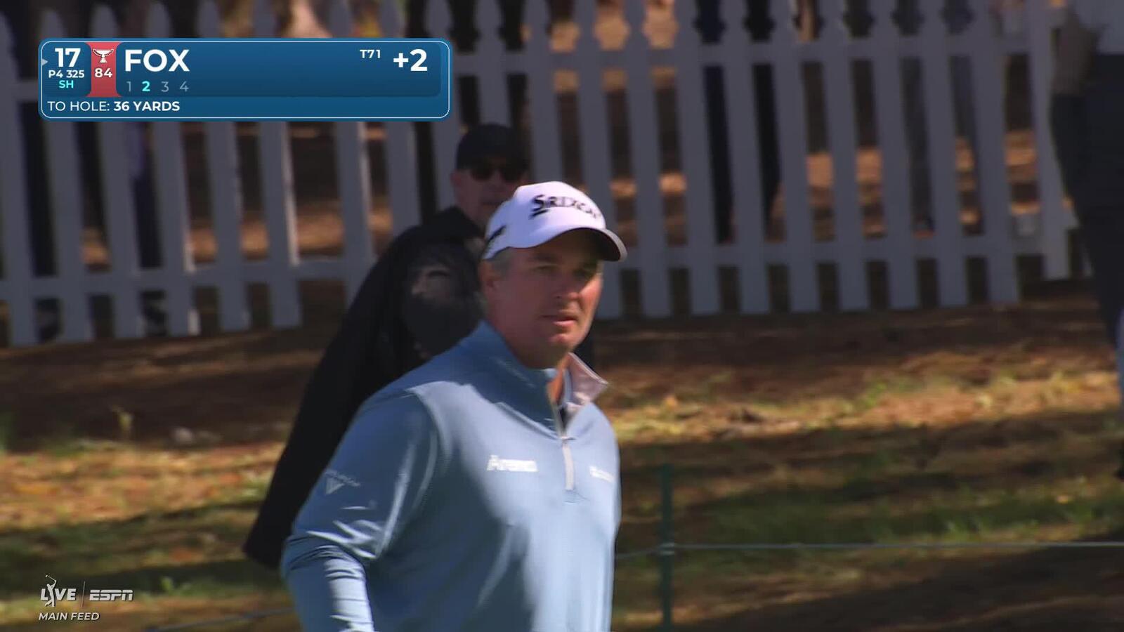Ryan Fox makes birdie on No. 17 at AT&T Pebble Beach