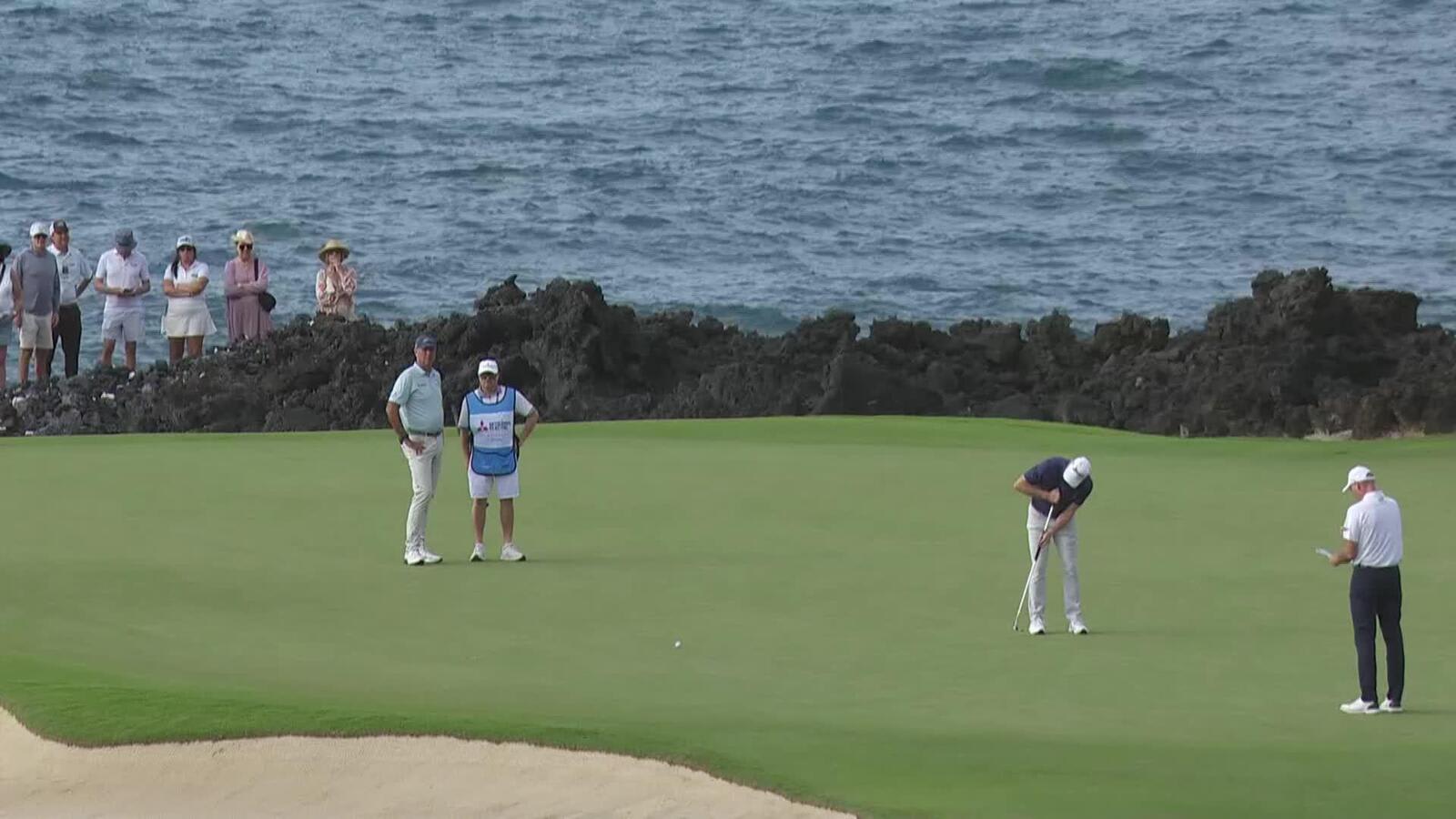 Steve Flesch makes birdie on No. 17 at Mitsubishi Electric Championship at Hualalai