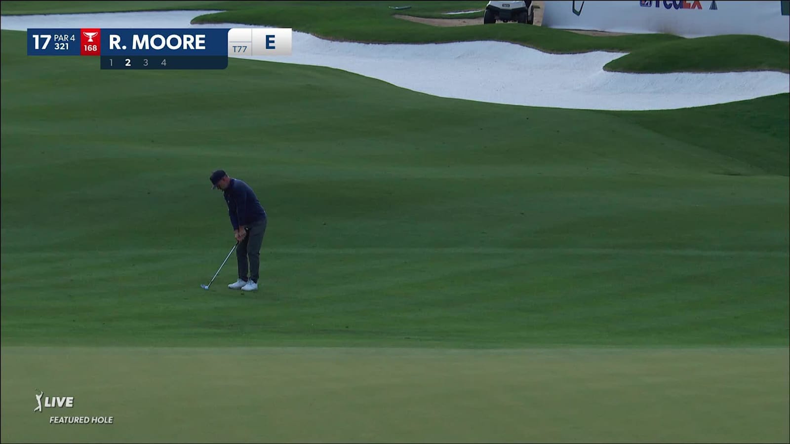 Ryan Moore gets up-and-down for birdie at WM Phoenix Open