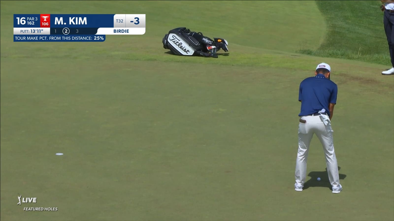 Michael Kim drains 14-footer for birdie at RBC Canadian