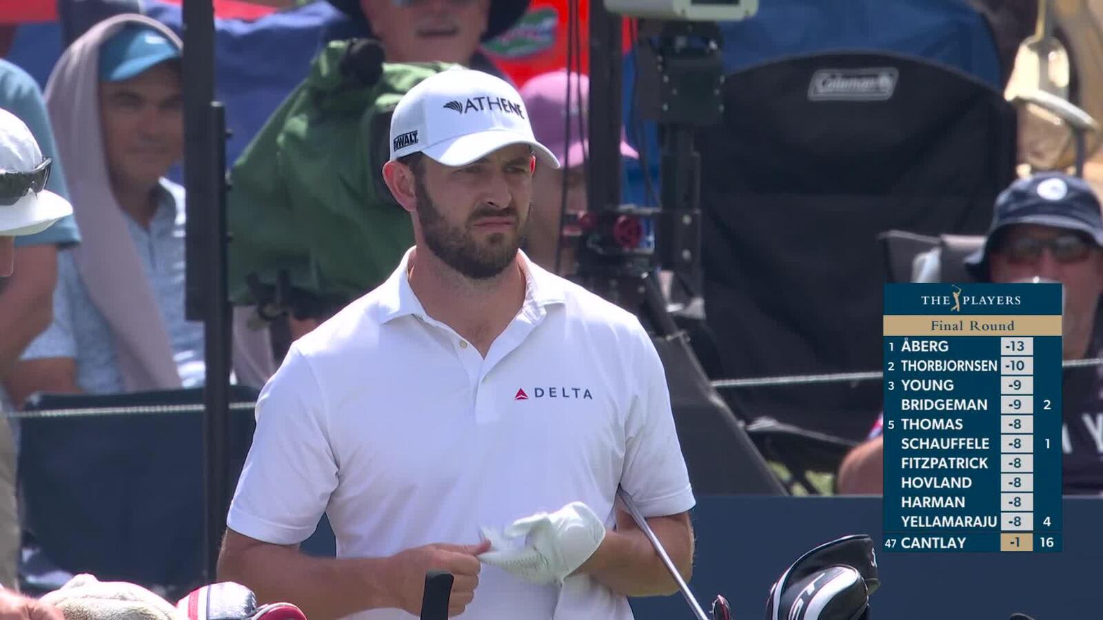 Patrick Cantlay hits 135-yard tee shot to 5 feet, sets up birdie on No. 17 at THE PLAYERS