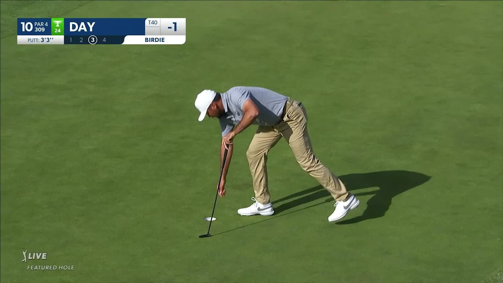 Jason Day makes birdie on No. 10 at Genesis