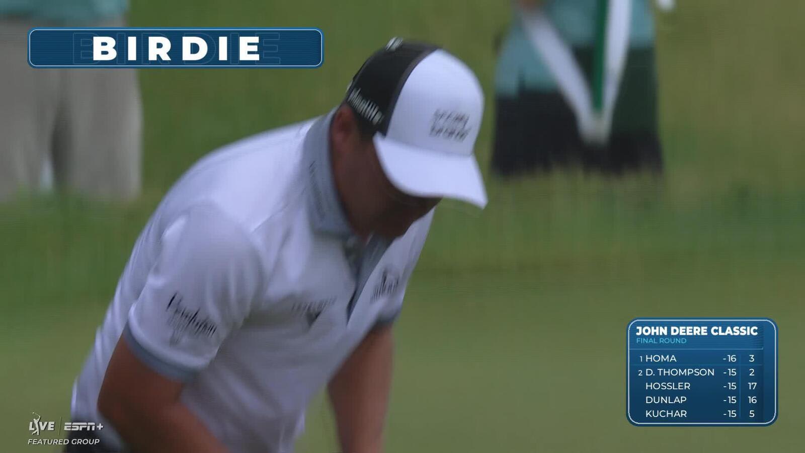 Justin Lower makes birdie on No. 14 at John Deere