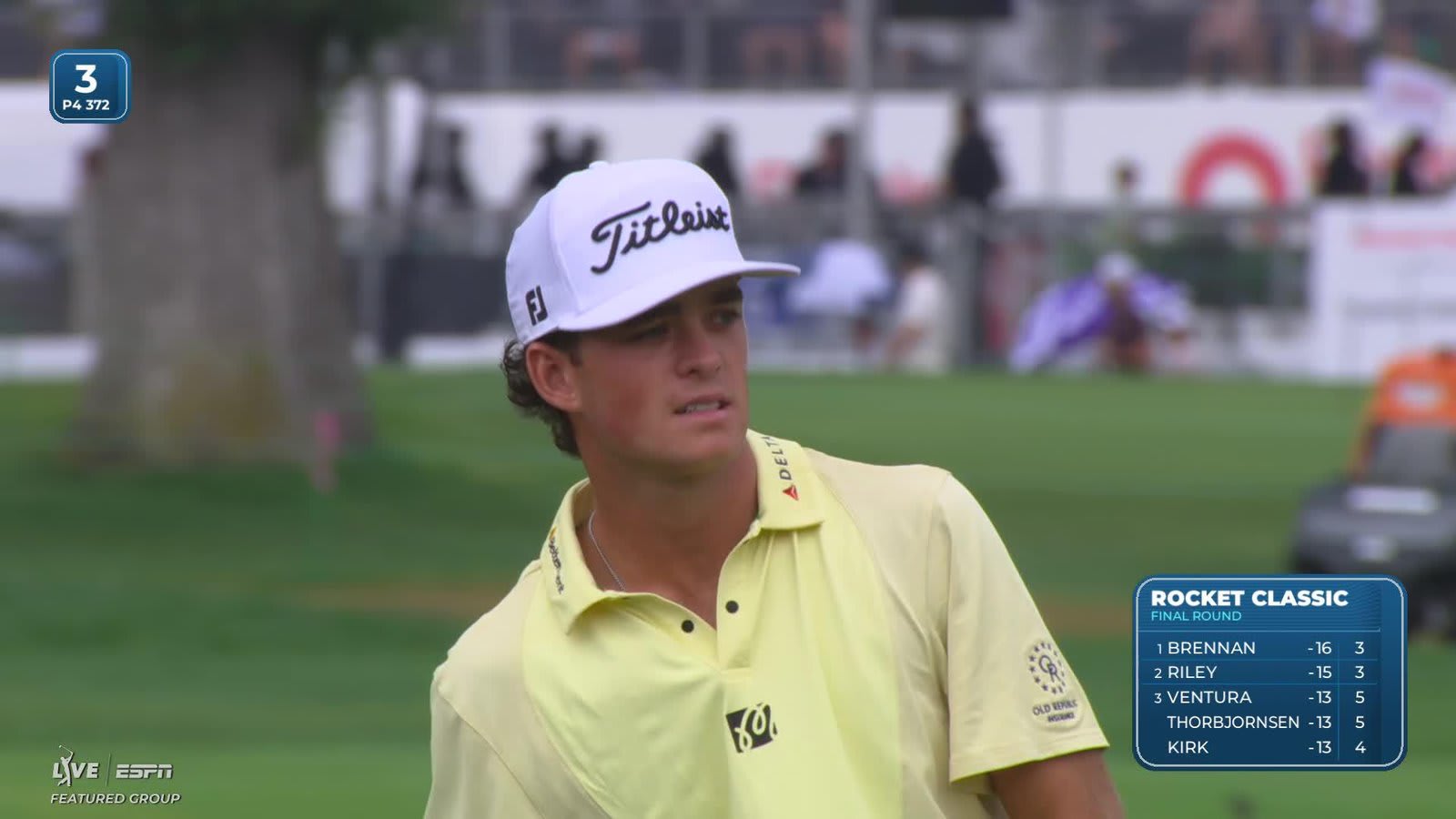 Jackson Koivun's 126-yard approach sets up birdie on No. 3 at Rocket Classic