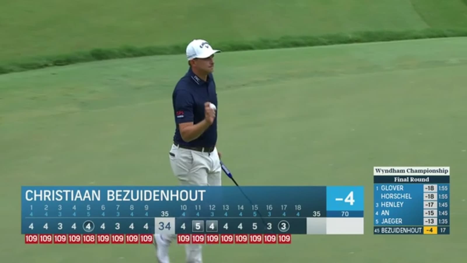 Christiaan Bezuidenhout sends approach in close at Wyndham