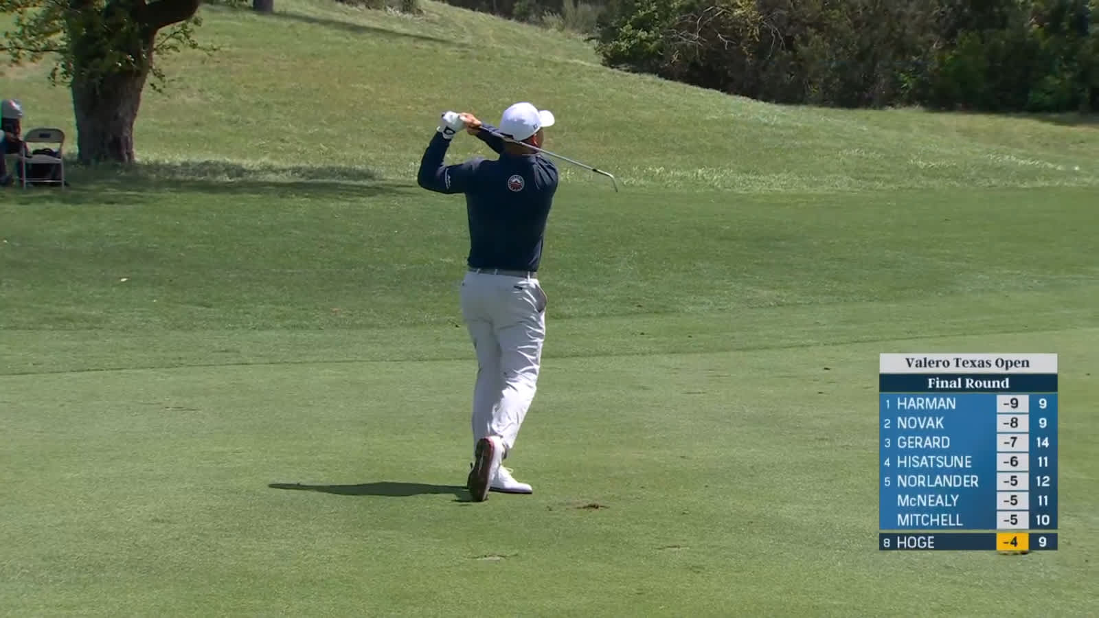 Tom Hoge's nice approach leads to birdie at Valero