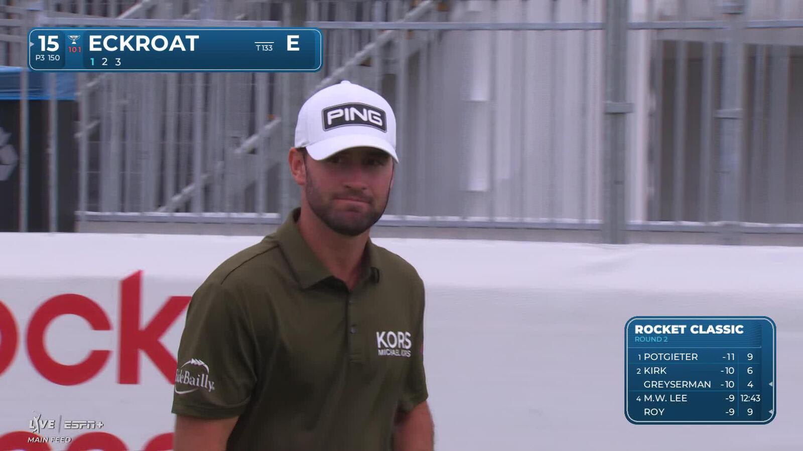 Austin Eckroat nearly aces No. 15 at Rocket Classic