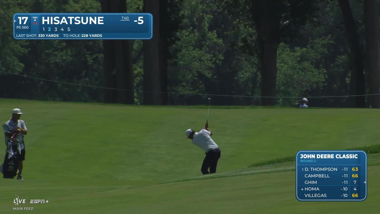 Ryo Hisatsune makes birdie on No. 17 at John Deere