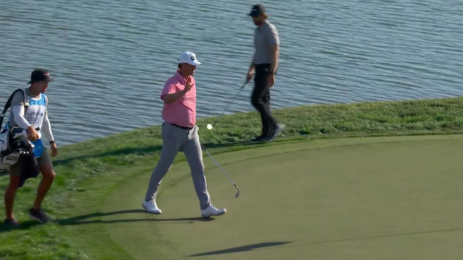 Victor Perez makes birdie at Cognizant Classic