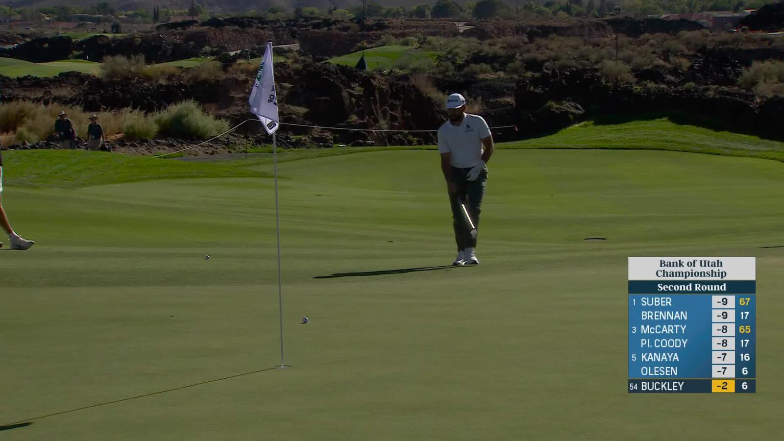Hayden Buckley sinks 8-foot birdie putt on No. 7 at Bank of Utah