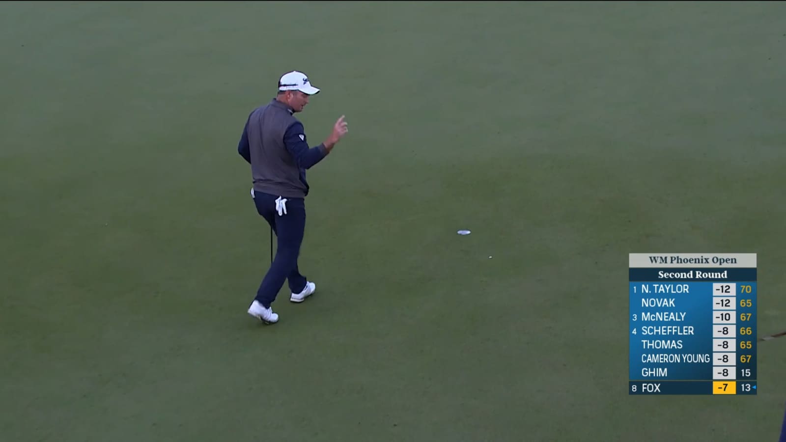 Ryan Fox makes birdie on No. 5 at WM Phoenix Open