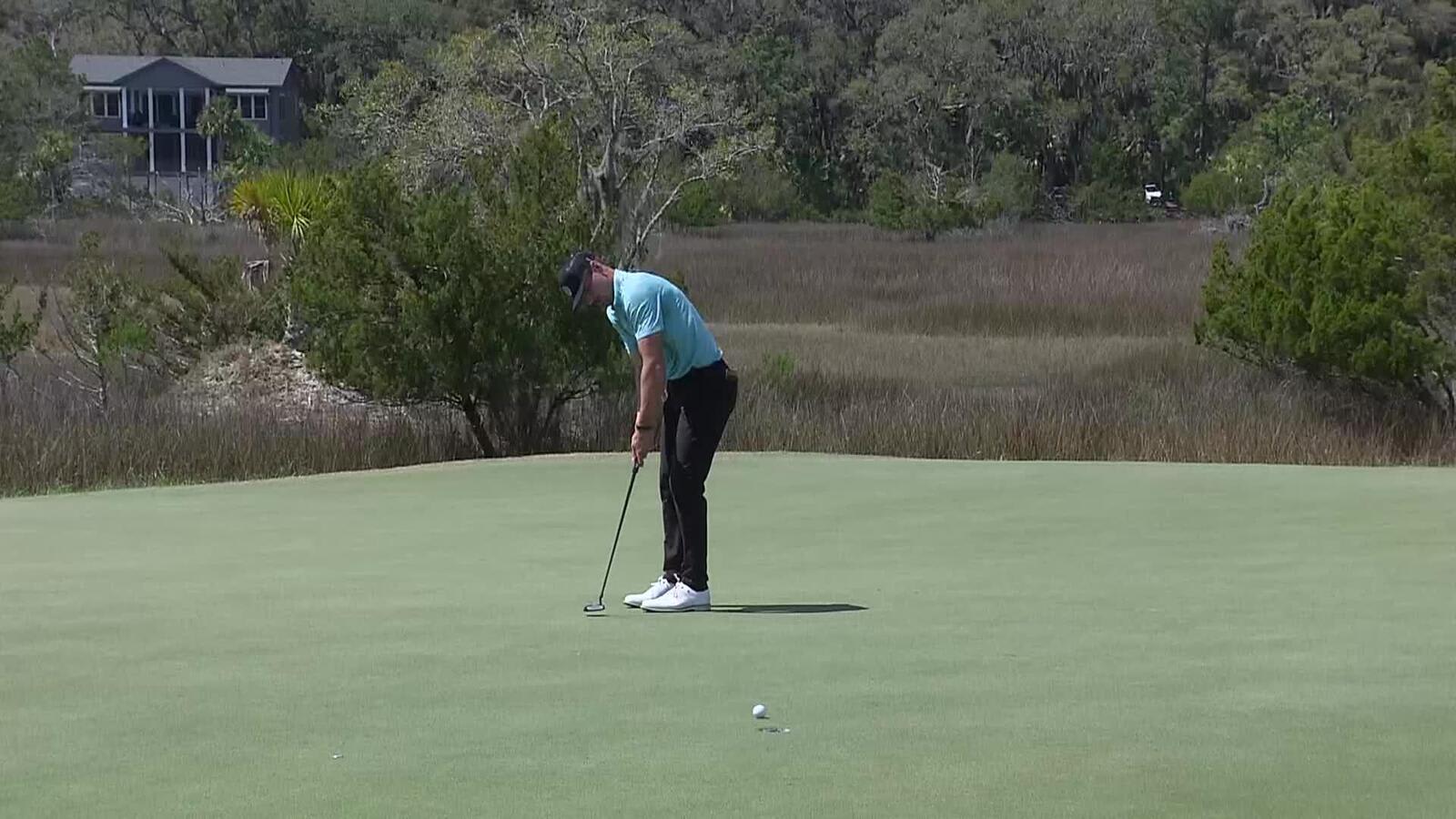 Hunter Eichhorn makes birdie on No. 9 at Club Car Championship