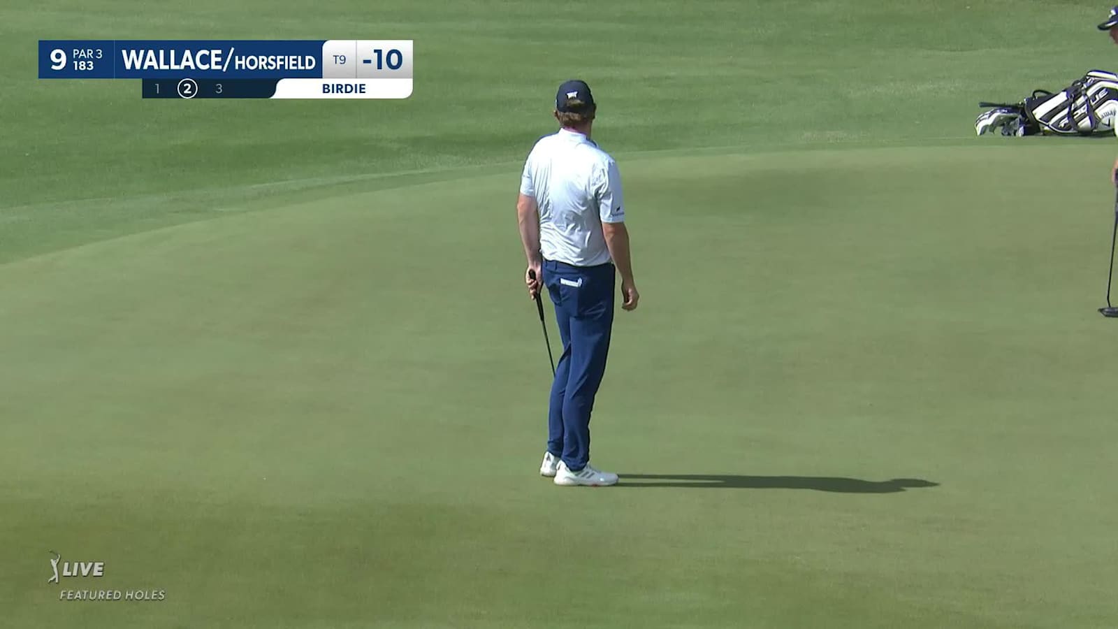 Matt Wallace/Sam Horsfield make birdie on No. 9 at Zurich Classic