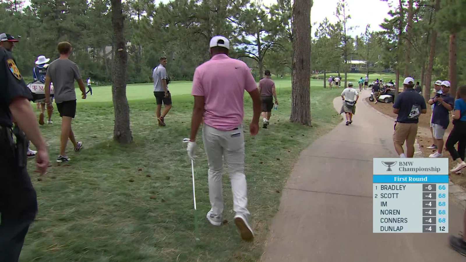 Tony Finau birdies after smart recovery at BMW Championship
