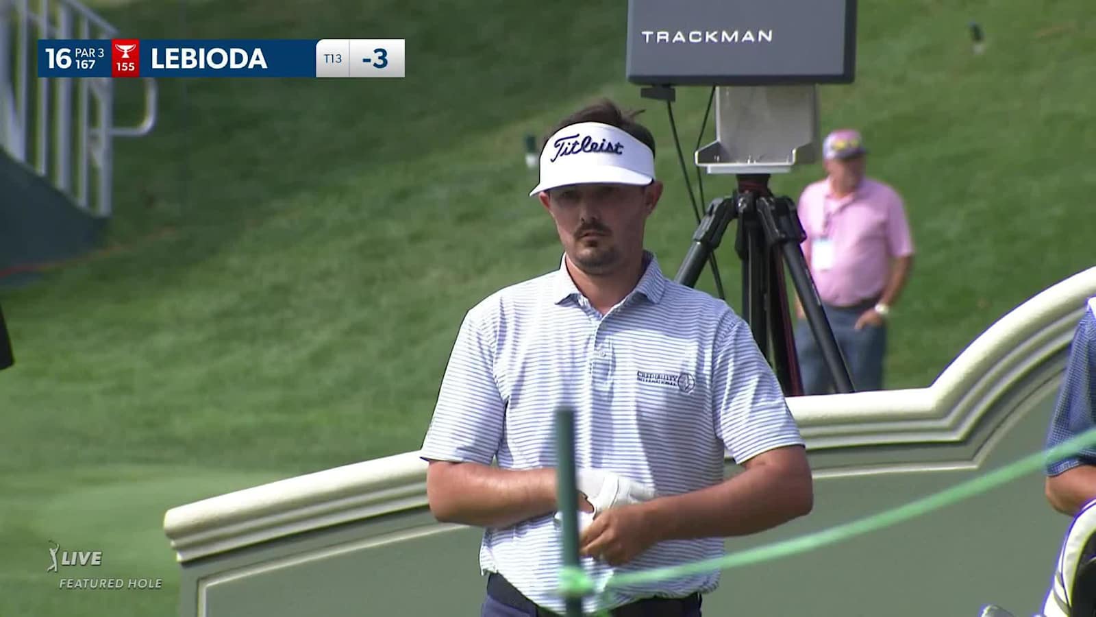 Hank Lebioda nearly aces No. 16 to set up birdie at Travelers