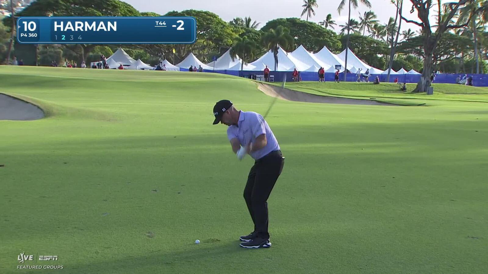Brian Harman hits 93-yard approach to 5 feet, sets up birdie on No. 10 at Sony Open