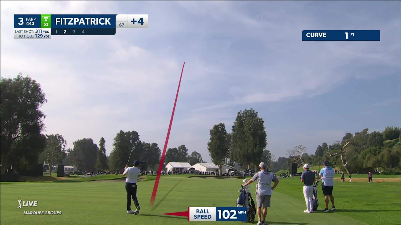 Matt Fitzpatrick makes birdie on No. 3 at Genesis