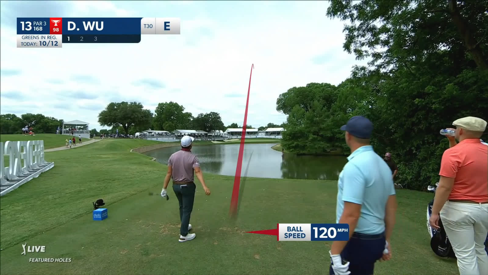 Dylan Wu nearly dunks tee shot to set up birdie at Charles Schwab