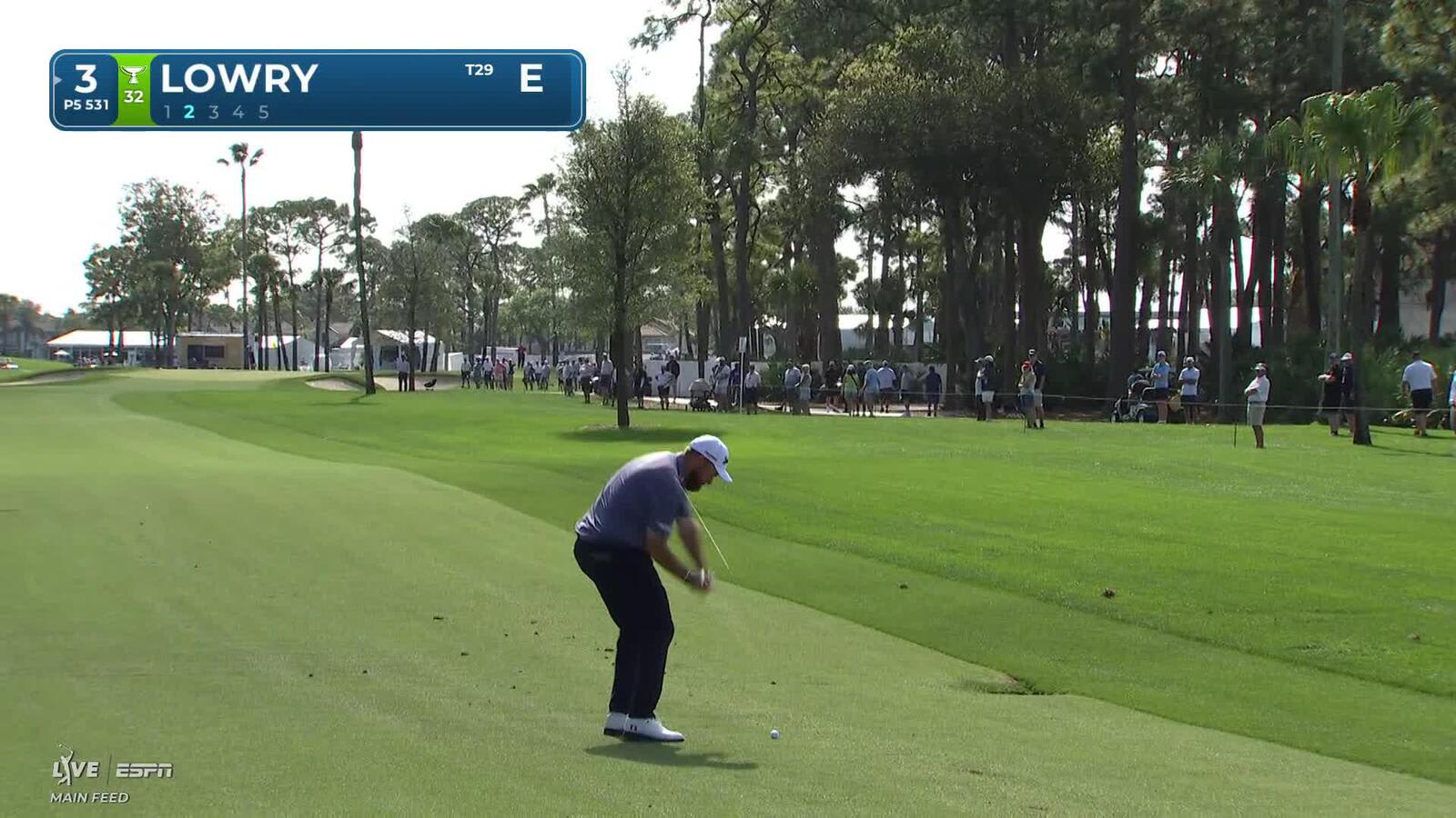 Shane Lowry hits 229-yard approach to 35 feet, sets up birdie on No. 3 at Cognizant Classic