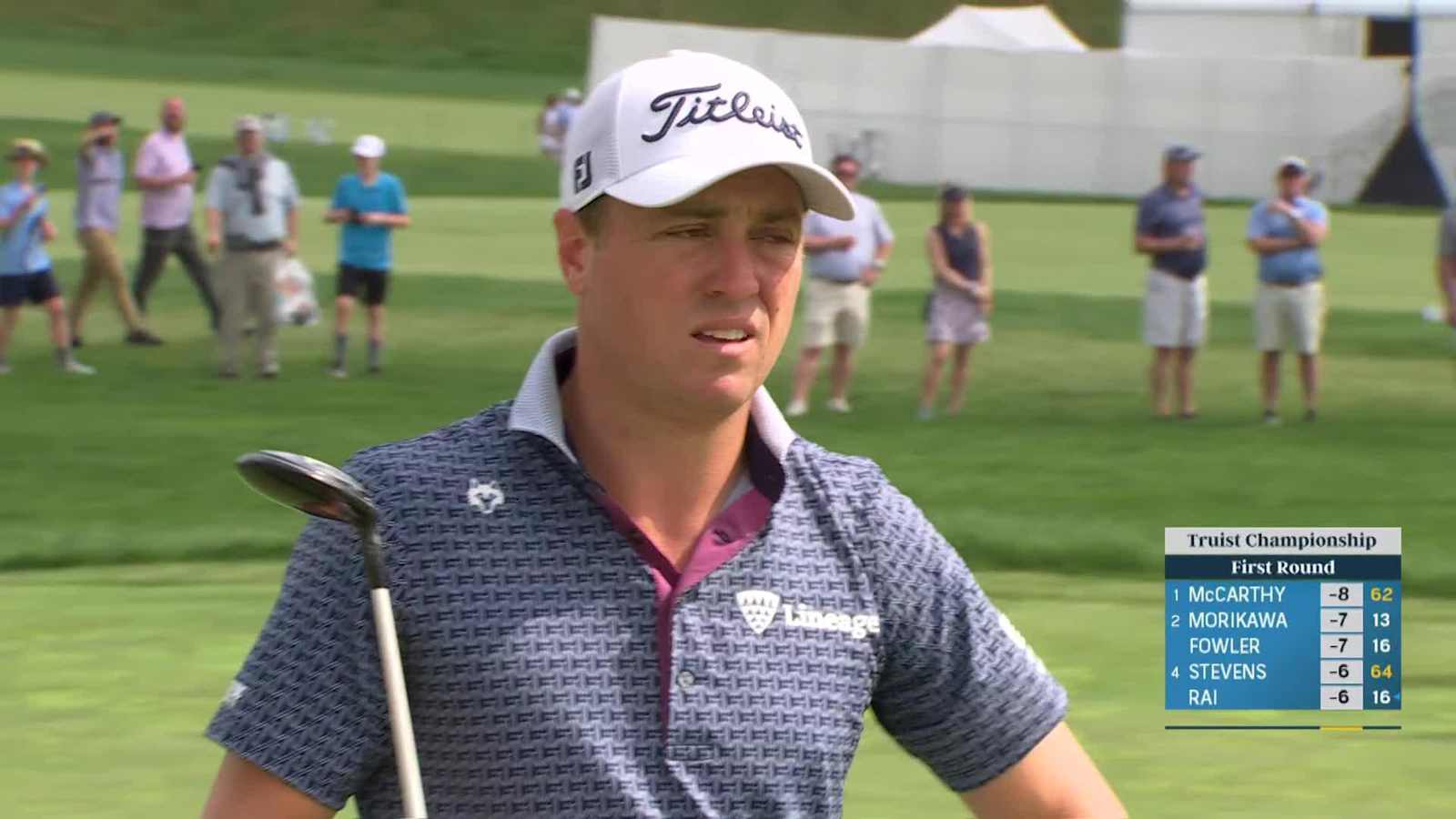 Justin Thomas makes birdie on No. 15 at Truist Championship