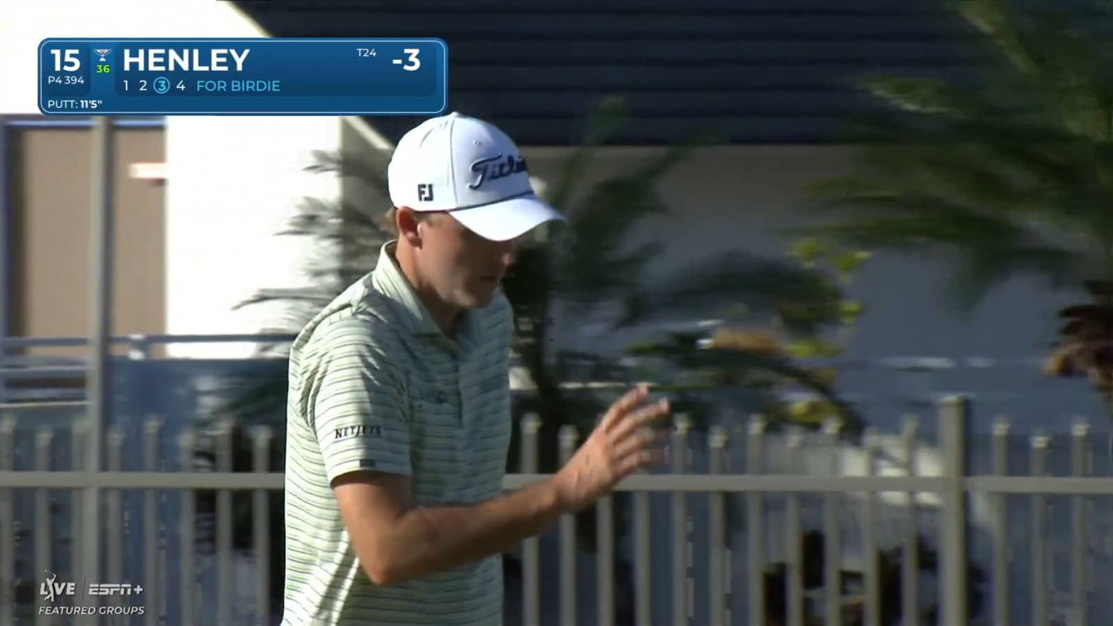 Russell Henley's solid approach sets up birdie at Sony Open