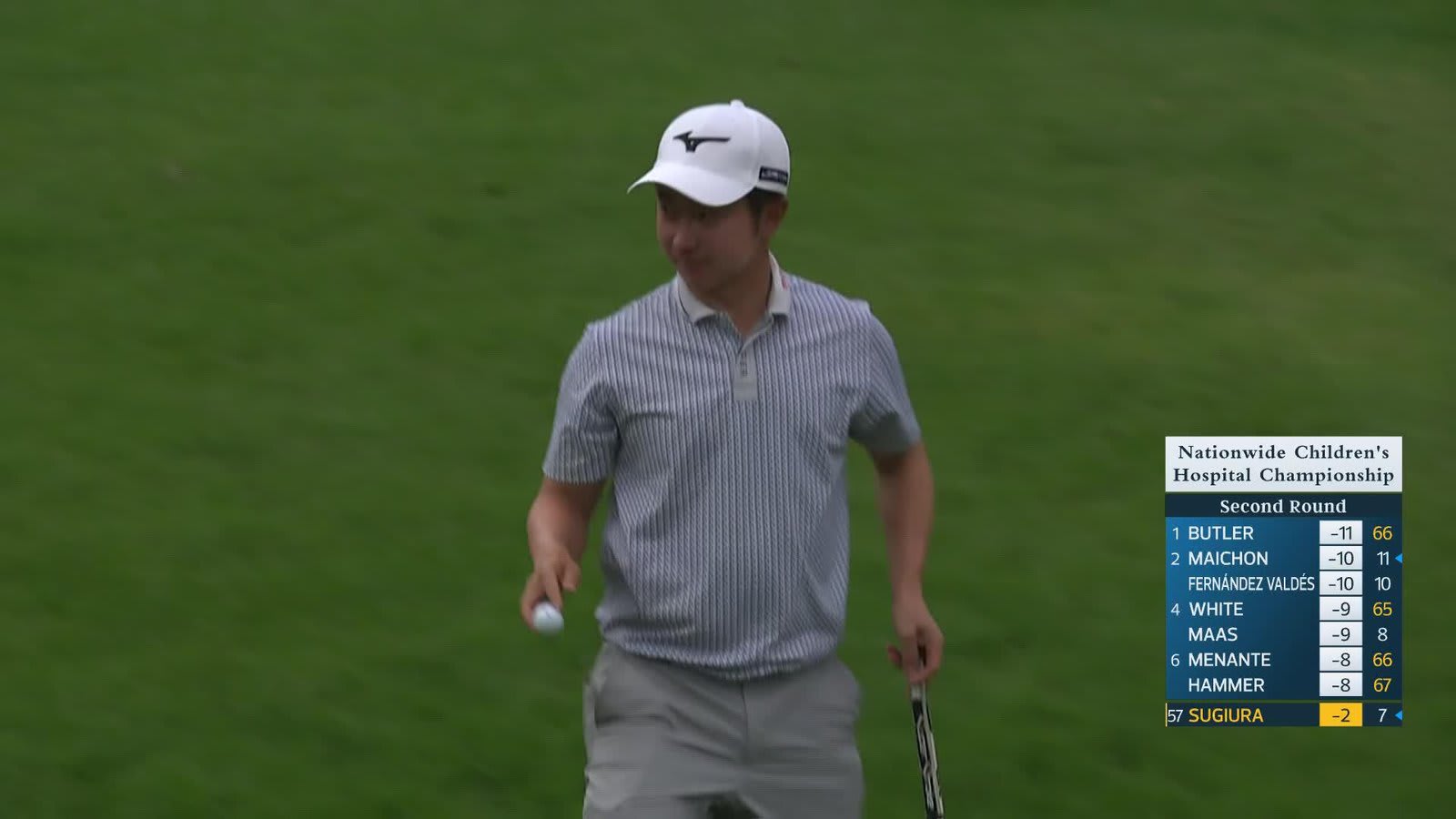 Yuta Sugiura makes birdie on No. 16 at Nationwide Children's