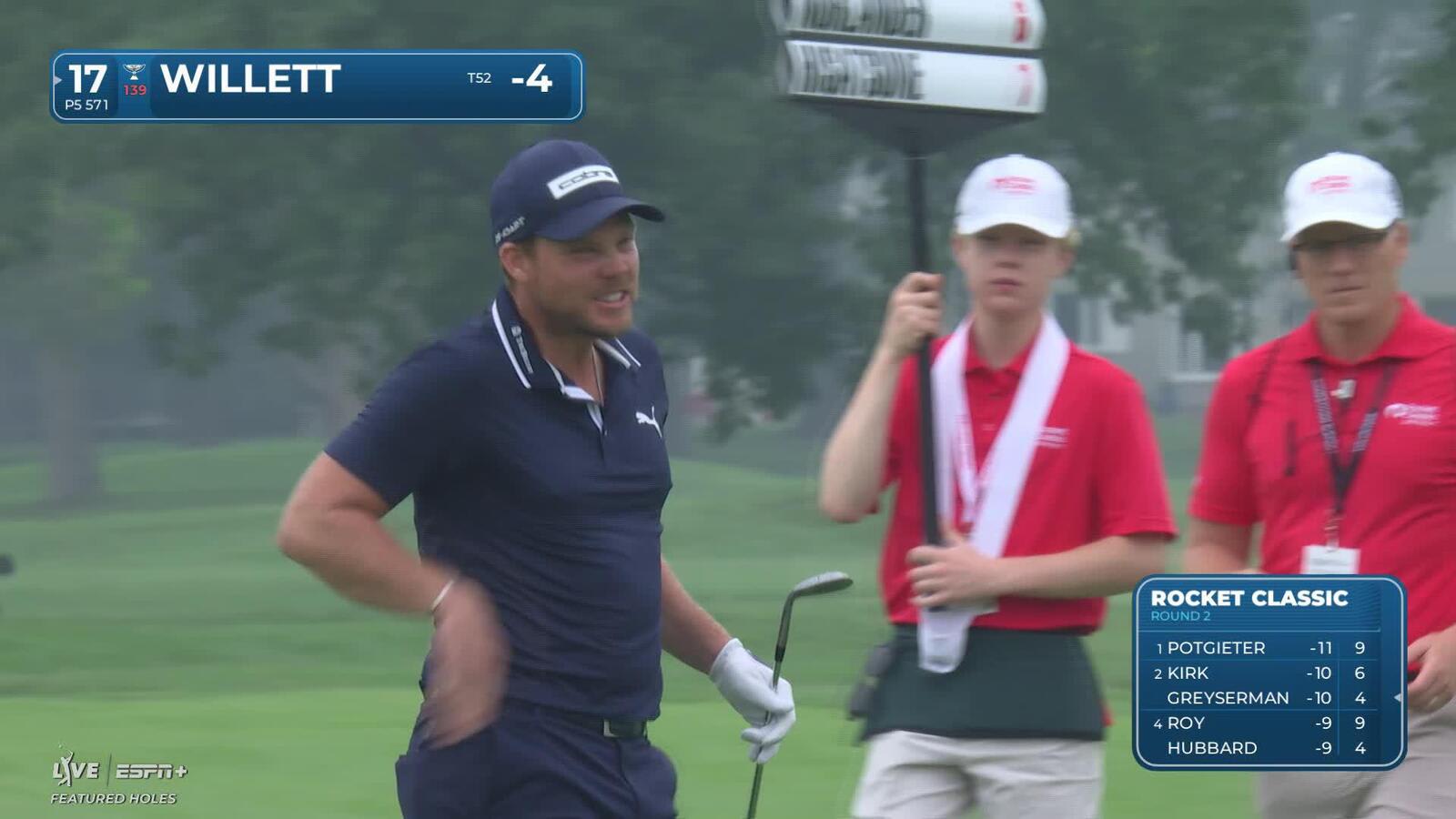 Danny Willett makes birdie on No. 17 at Rocket Classic