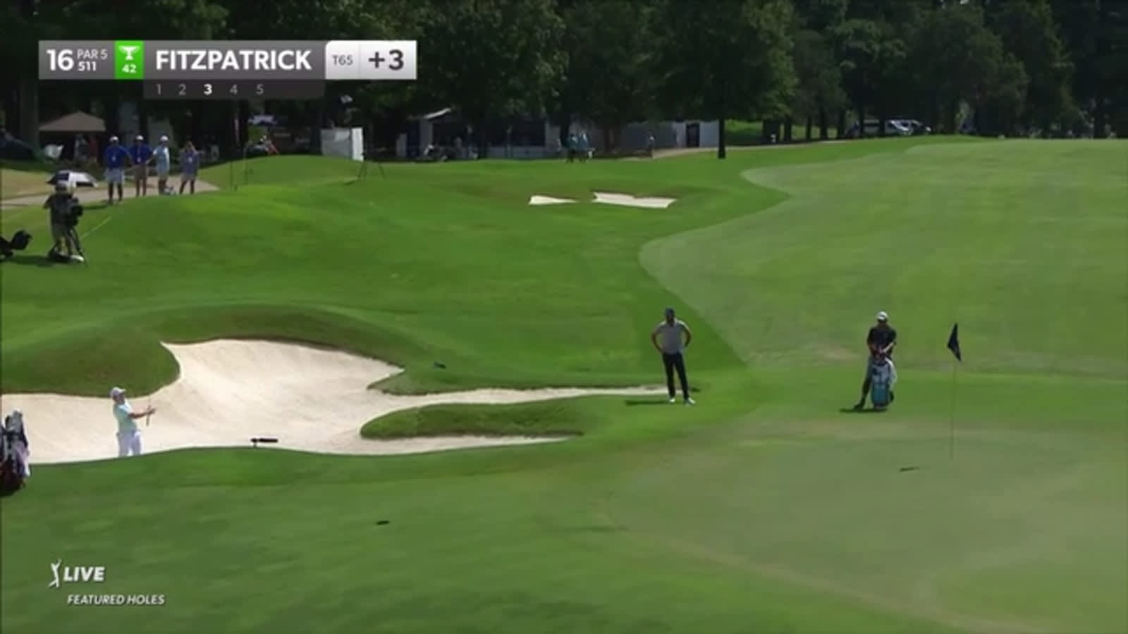 Matt Fitzpatrick's greenside bunker play yields birdie at FedEx St. Jude