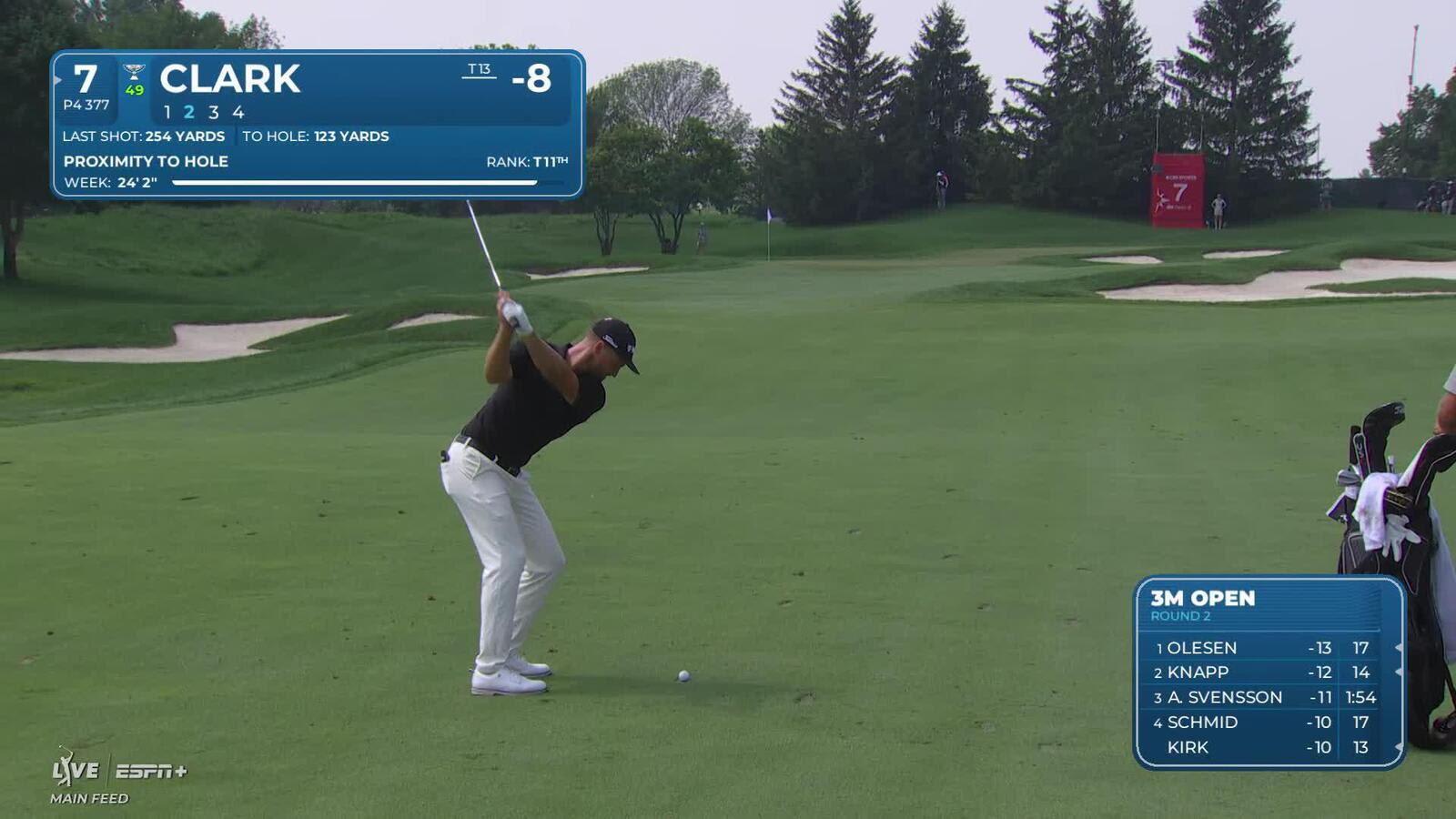 Wyndham Clark makes birdie on No. 7 at 3M Open