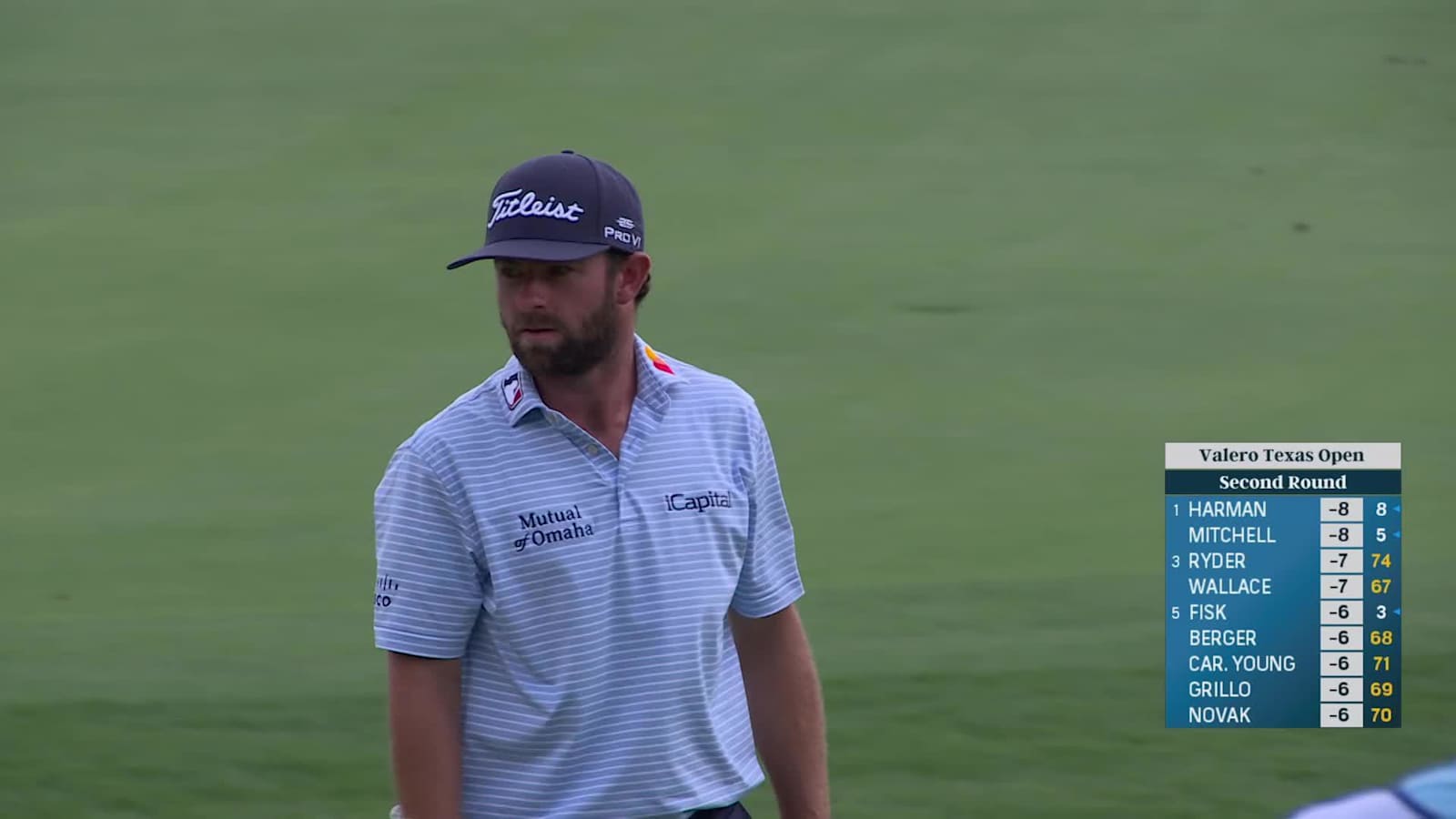 Cameron Young sinks a 67-foot eagle putt at Valero