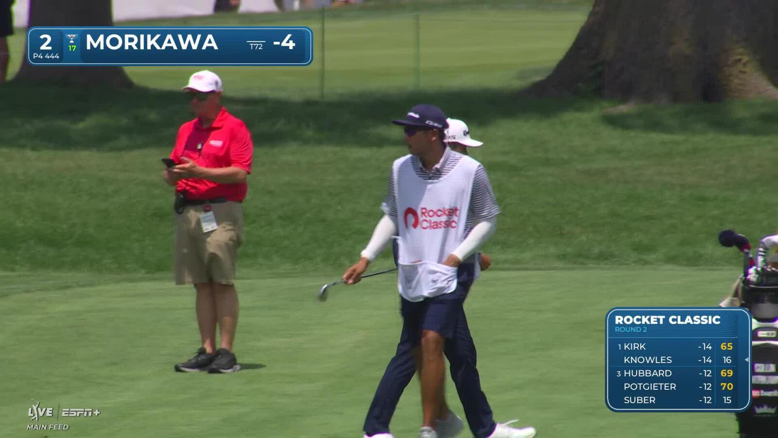 Collin Morikawa makes birdie on No. 2 at Rocket Classic