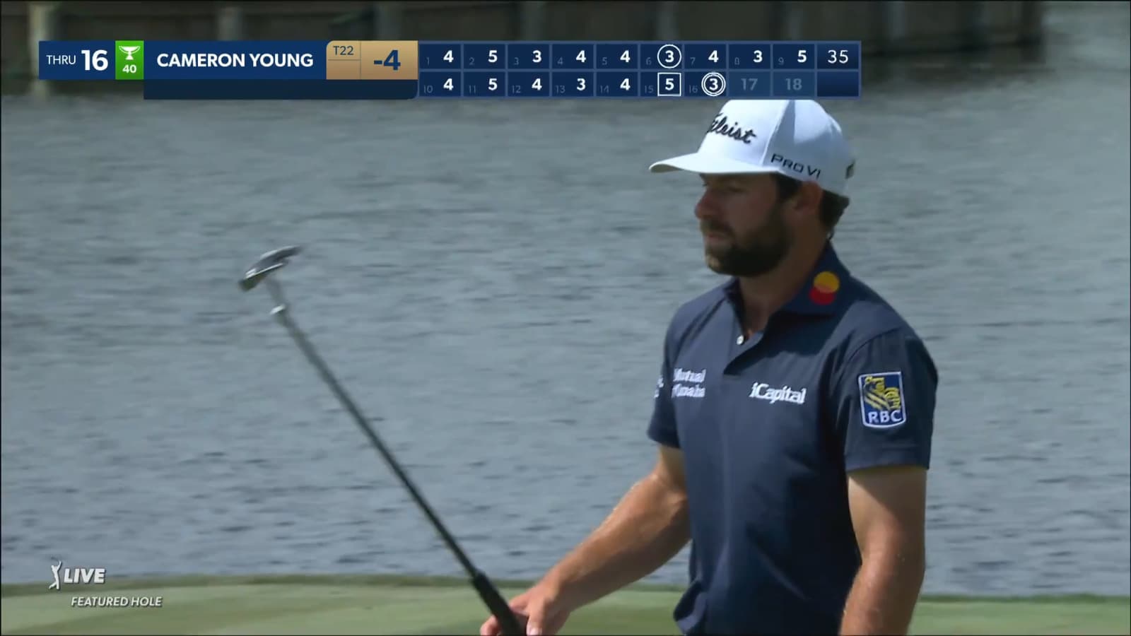 Cameron Young bounces back with eagle on No. 16 at THE PLAYERS