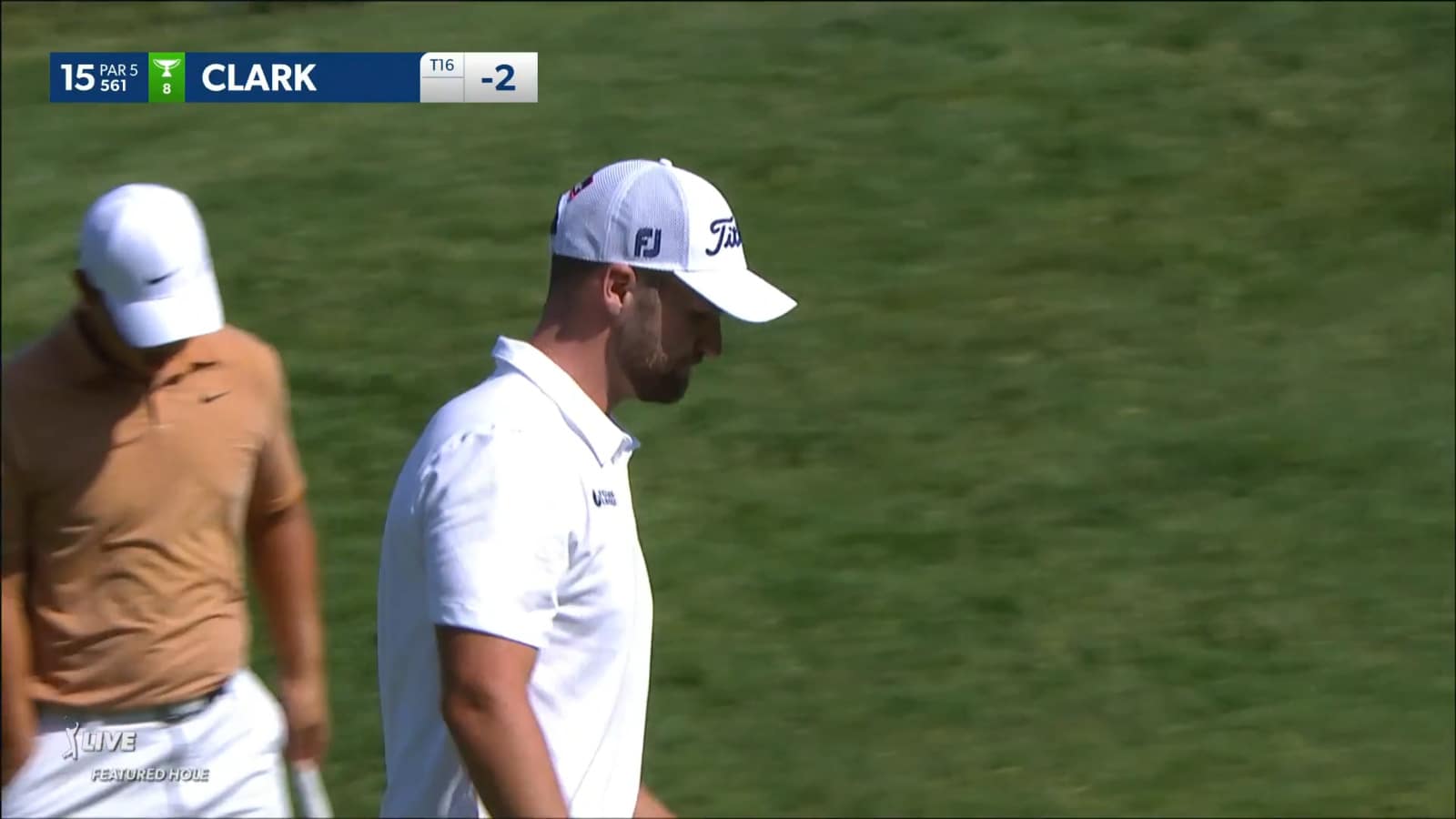 Wyndham Clark converts putt for birdie at the Memorial