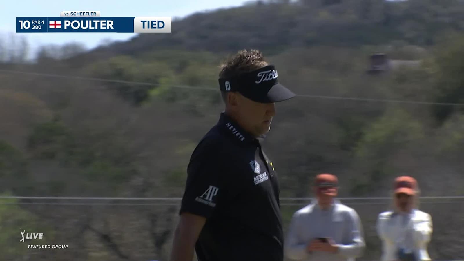 Ian Poulter sinks a 36-foot birdie putt at WGC-Dell Match Play